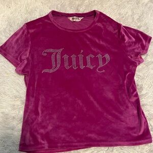 Juicy Couture Fuchsia Velvet Top